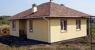Одноэтажный дом из панелей под ключ в Канске - Строй-Кнс от 133679 рублей